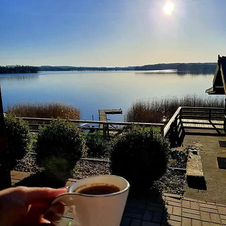 Perła Jezioraka - Całoroczny 100m Z Linią Brzegową, Banią Z Jacuzzi I Pomostem Siemiany