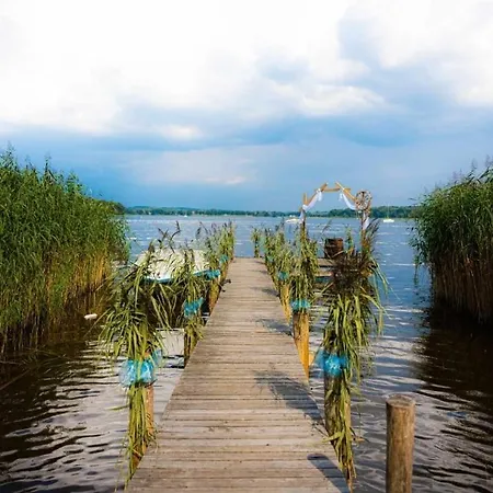 Apartament Perła Jezioraka - Całoroczny 100m Z Linią Brzegową, Banią Z Jacuzzi I Pomostem