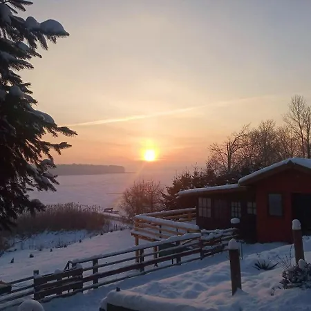 Perła Jezioraka - Całoroczny 100m Z Linią Brzegową, Banią Z Jacuzzi I Pomostem Apartament Siemiany