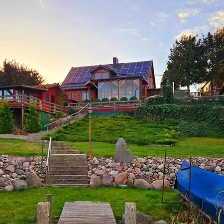 Apartament Perła Jezioraka - Całoroczny 100m Z Linią Brzegową, Banią Z Jacuzzi I Pomostem Siemiany