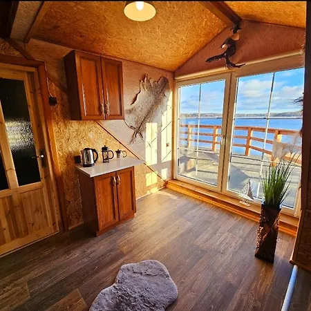 Apartament Perła Jezioraka - Całoroczny 100m Z Linią Brzegową, Banią Z Jacuzzi I Pomostem Siemiany