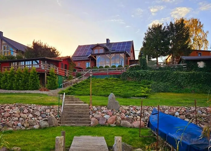 Apartment Perla Jezioraka - Caloroczny 100m Z Linia Brzegowa, Bania Z Jacuzzi I Pomostem Siemiany