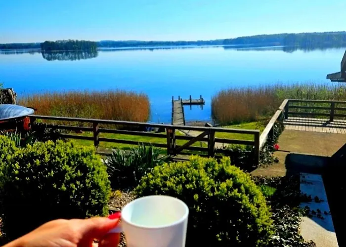 Perla Jezioraka - Caloroczny 100m Z Linia Brzegowa, Bania Z Jacuzzi I Pomostem Apartment